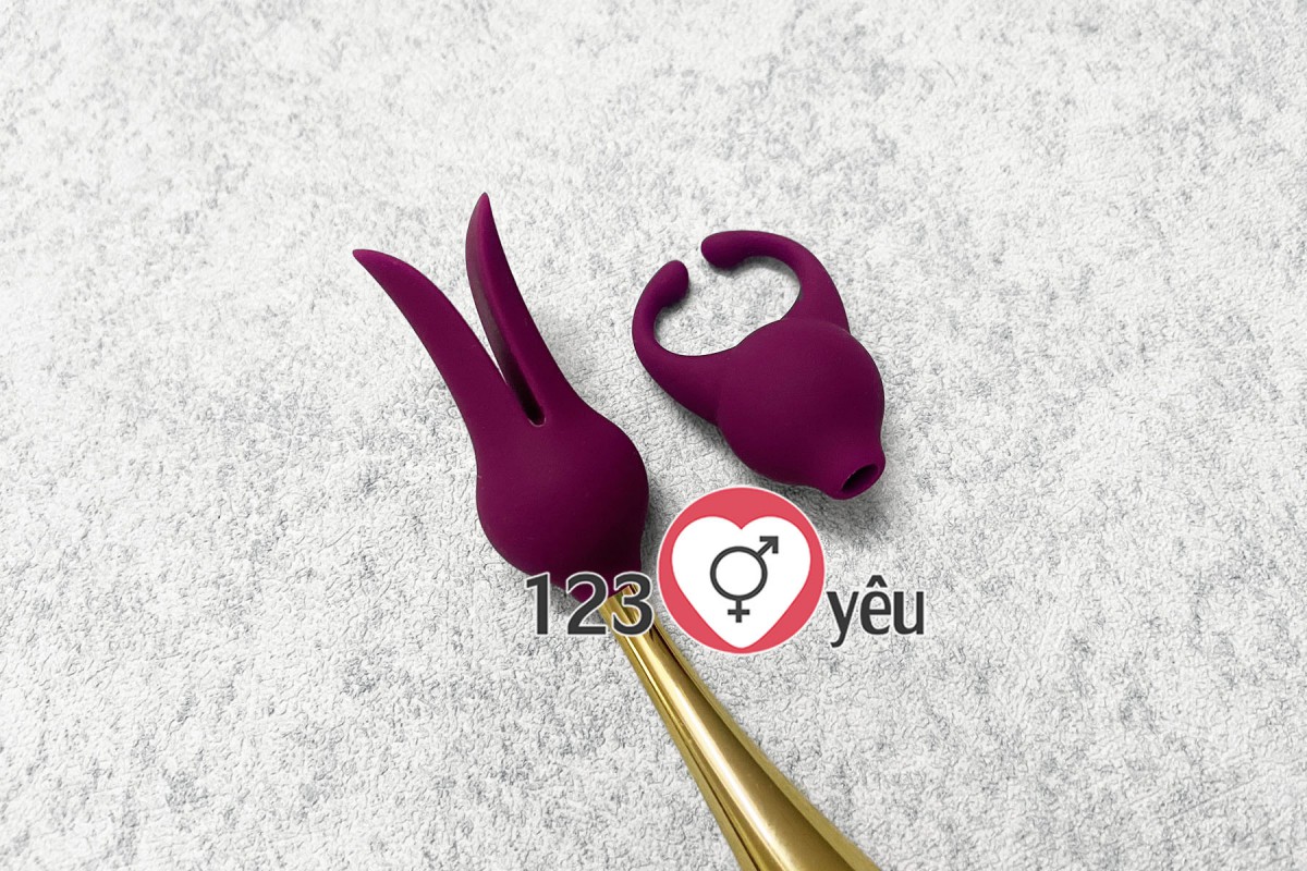 Máy massage điểm G cao cấp Svakom Beatrice 2 đầu rung phụ kiện 6