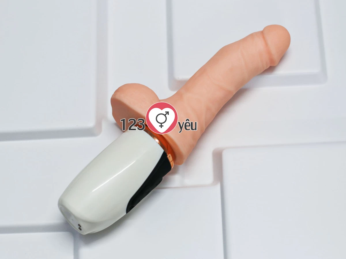 Dương vật giả rung, thụt, phát nhiệt Dibe nhiều chế độ siêu mềm giống thật