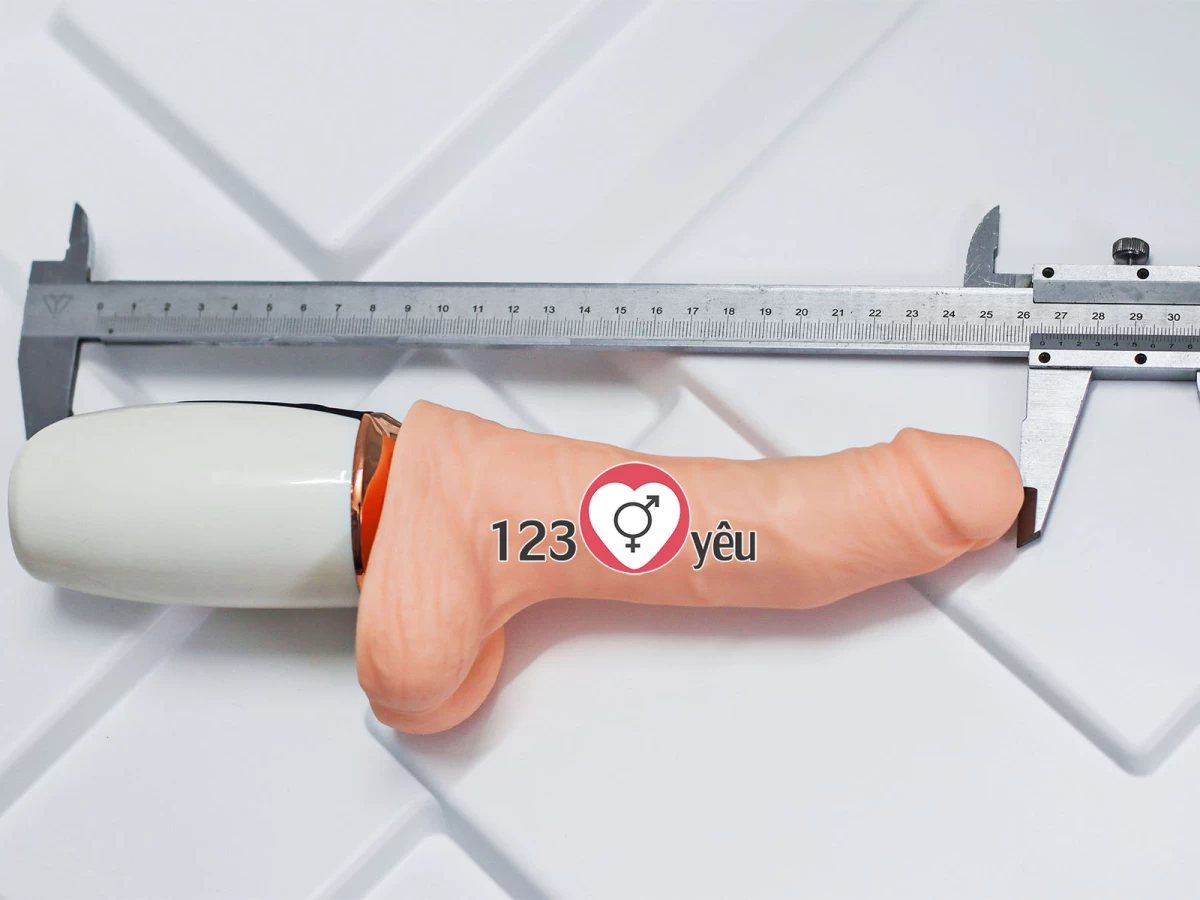 Dương vật giả rung, thụt, phát nhiệt Dibe nhiều chế độ siêu mềm giống thật