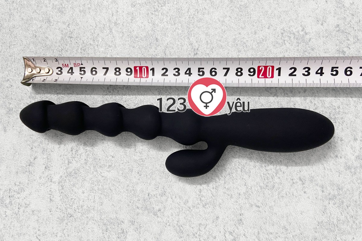 Máy rung mát xa hậu môn 2 nhánh pin sạc 7
