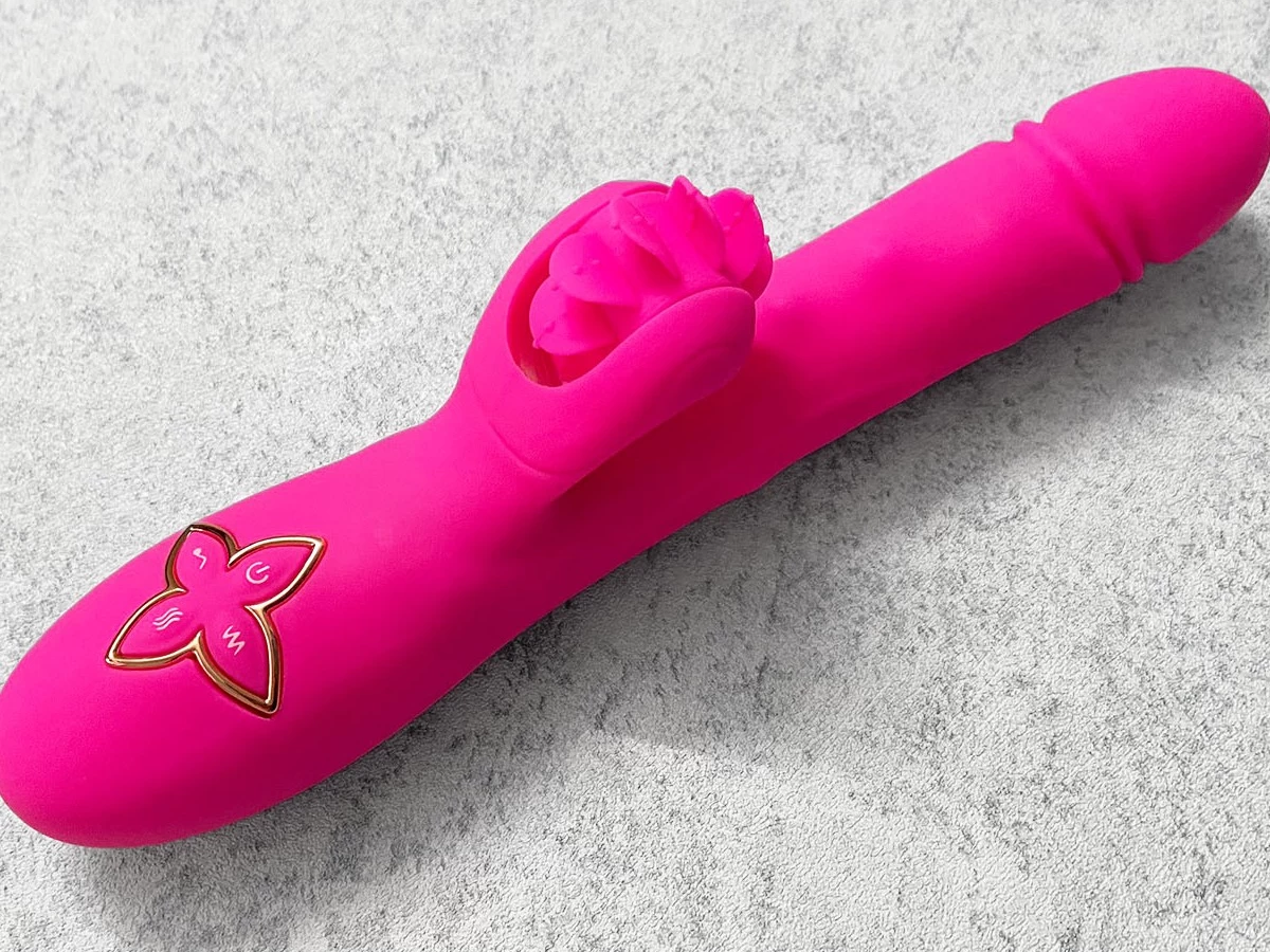 Dương v&acirc;̣t giả lưỡi cao cấp Esther bi xoay Rung - Thụt