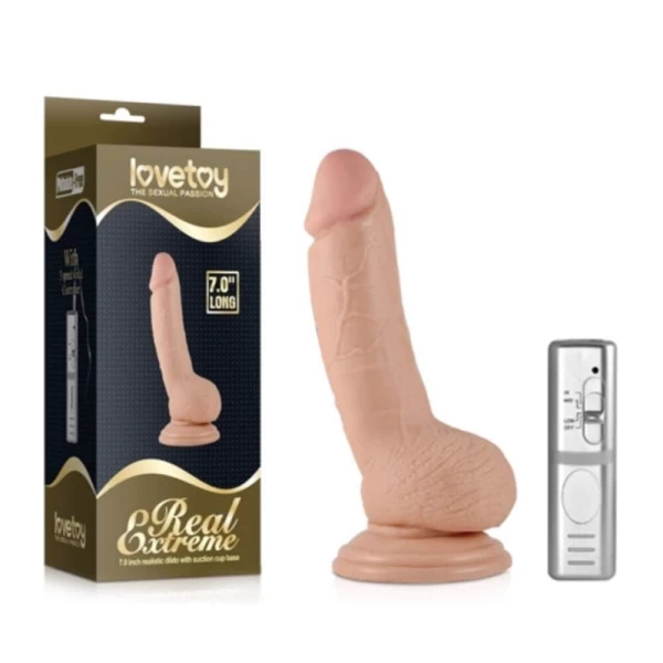 Dương vật giả có đế Lovetoy 7 inch có rung