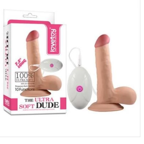 Dương vật giả có đế Lovetoy Ultra Soft siêu mềm