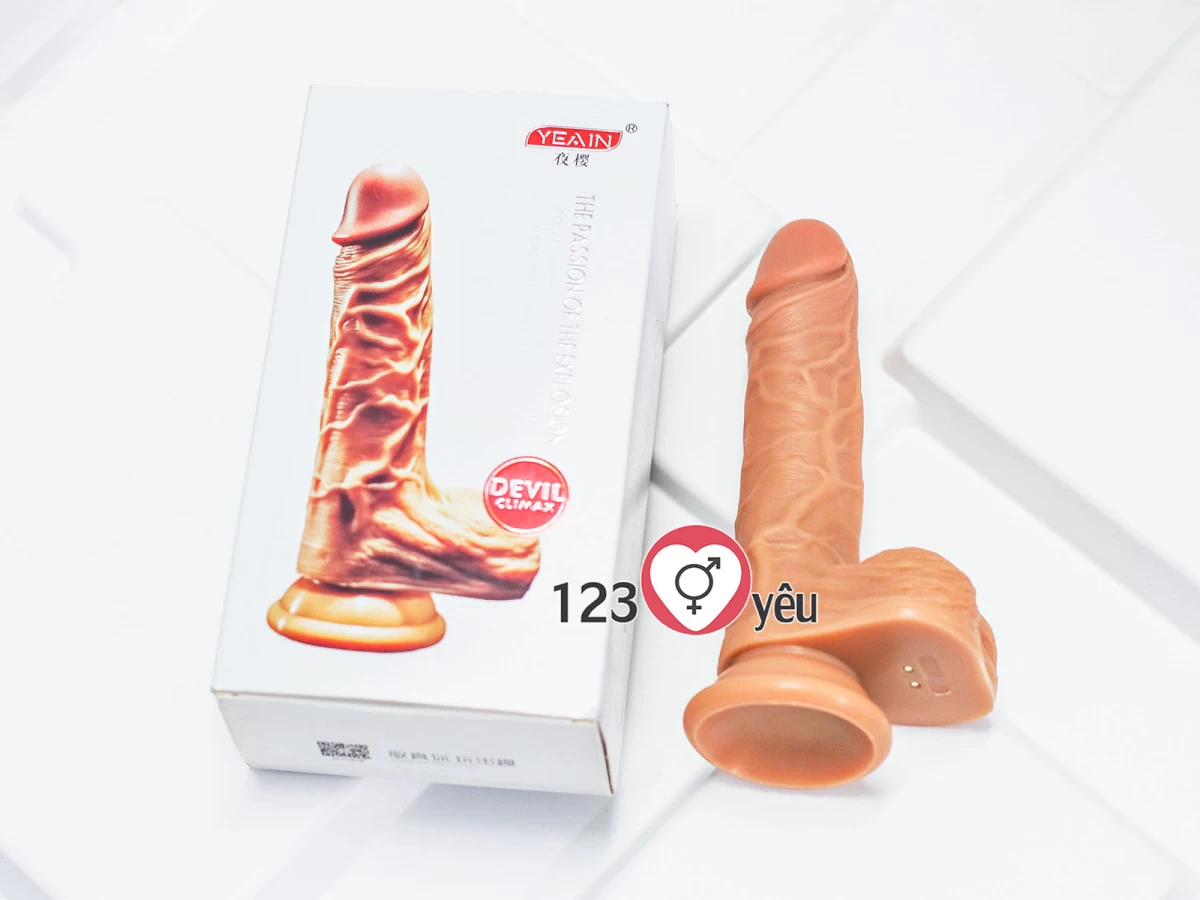 Dương vật giả có đế Devil Yeain rung ngoáy cực mạnh