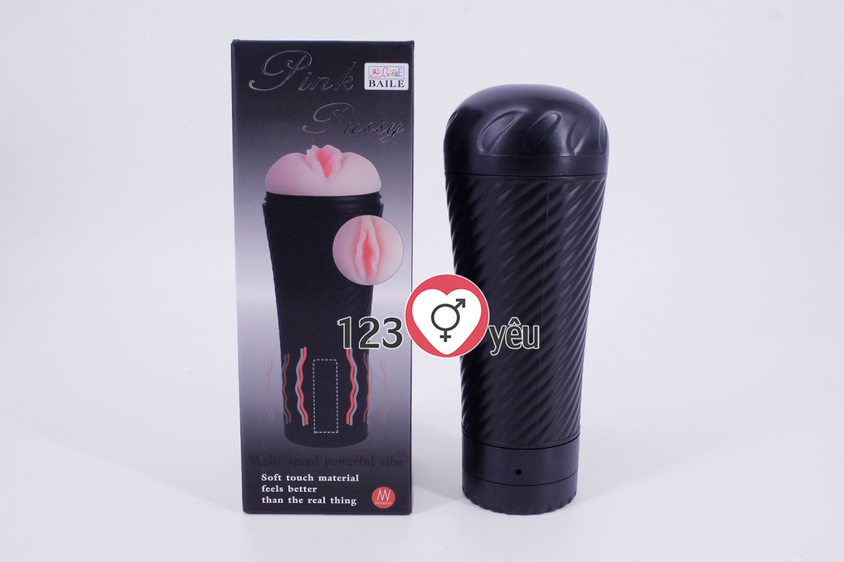 Âm đạo giả đèn pin Pink Pussy có rung giá rẻ 1